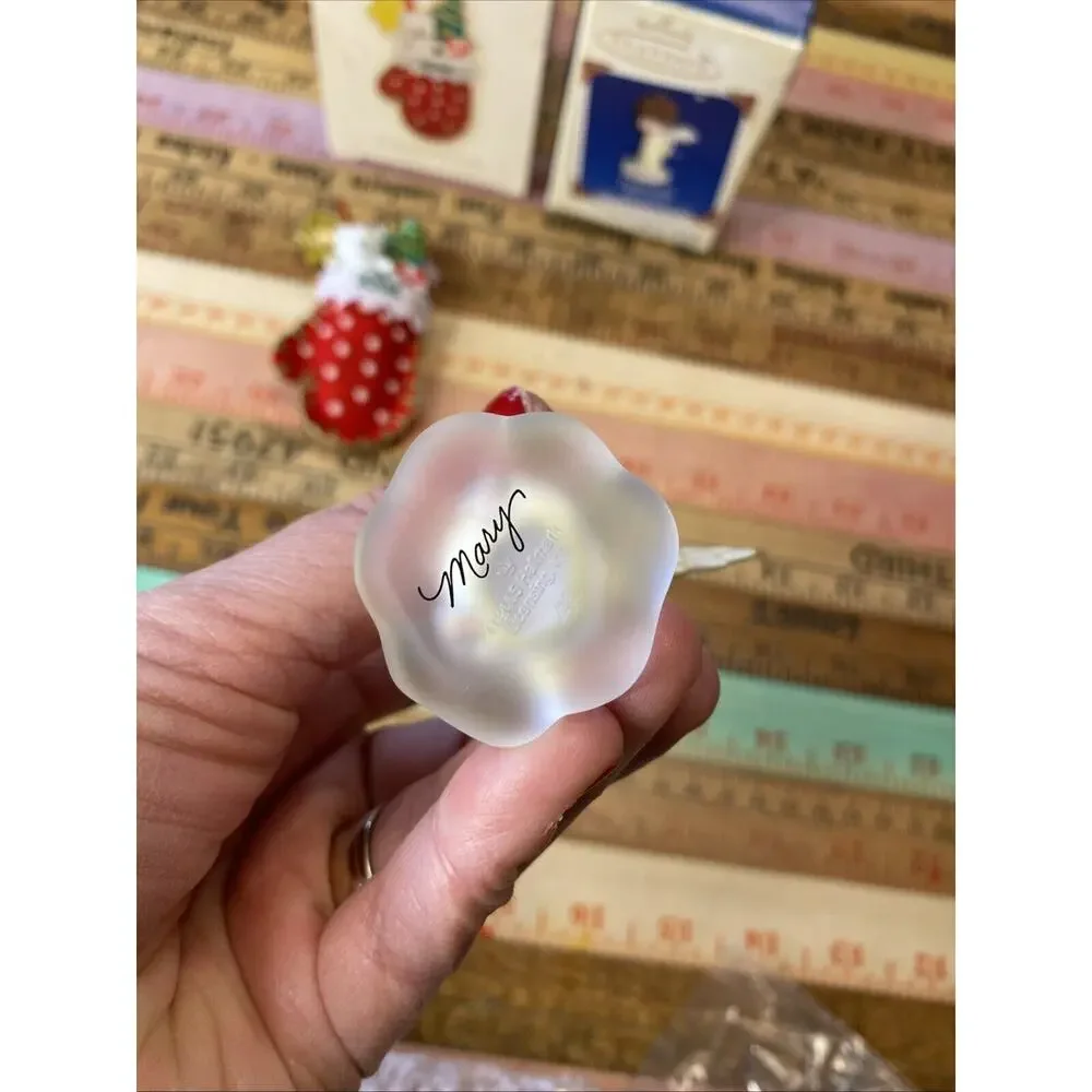 Hallmark 2005 Mary's Angels #18 Forsythia / 2008 A Christmas Surprise Ornaments
